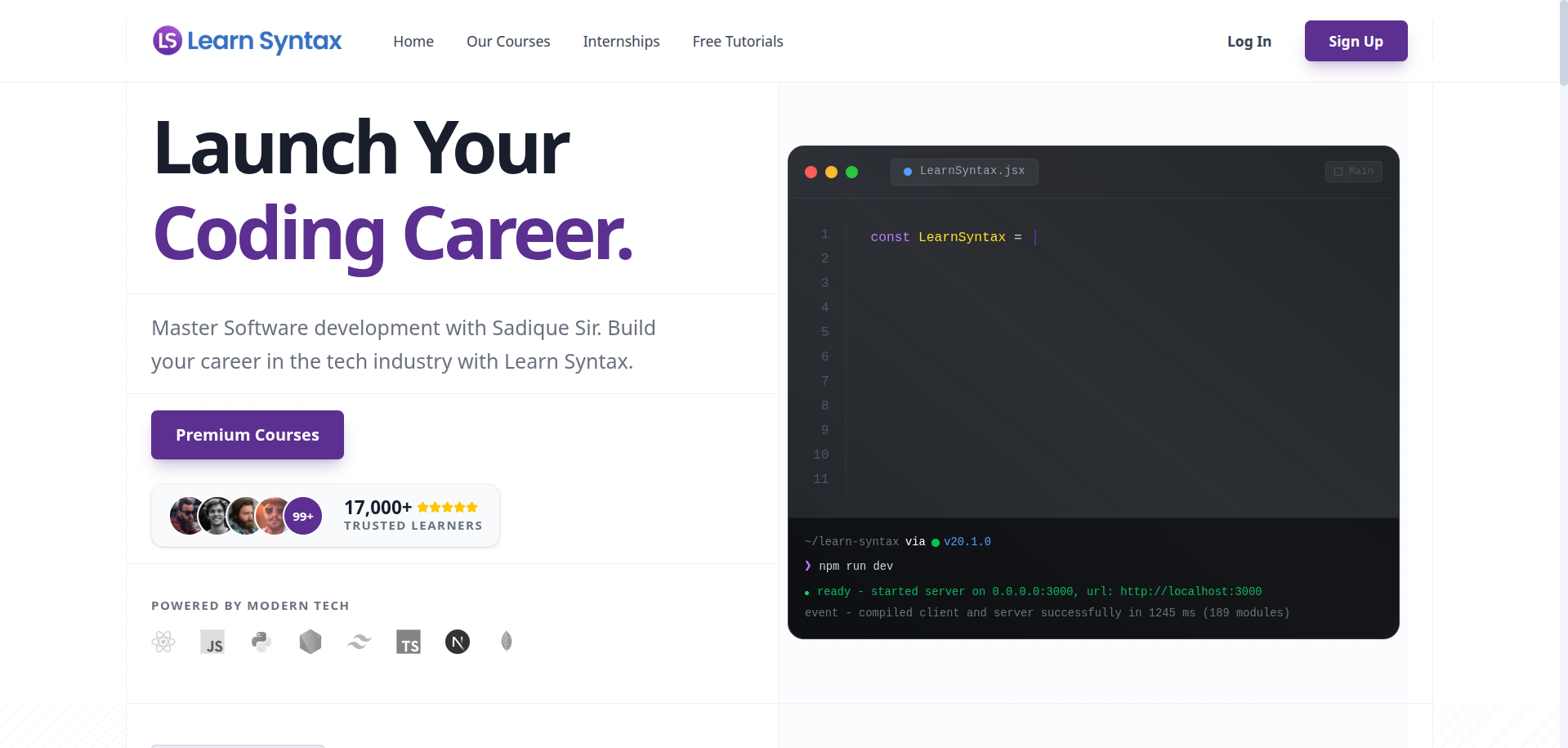 Learn Syntax Screenshot
